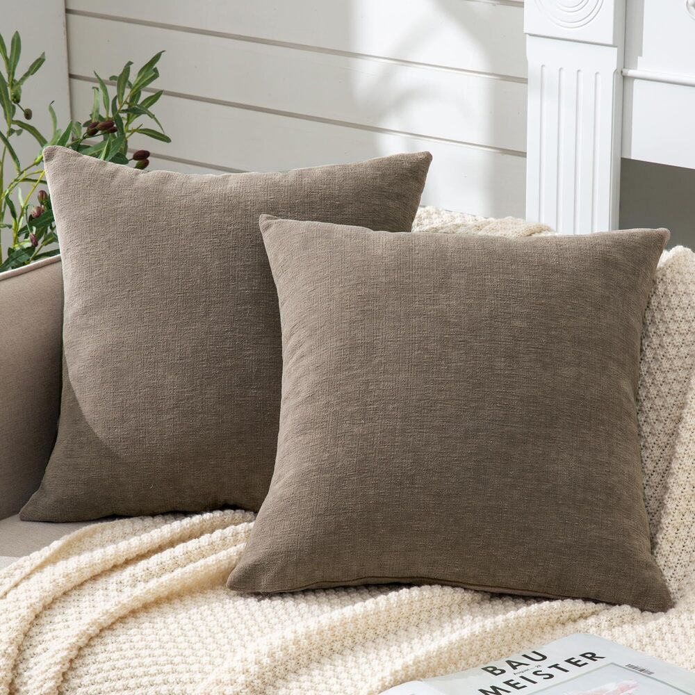 4506 Decorative Throw Pillow Covers 16x16 Inch Set of 2, Super Soft